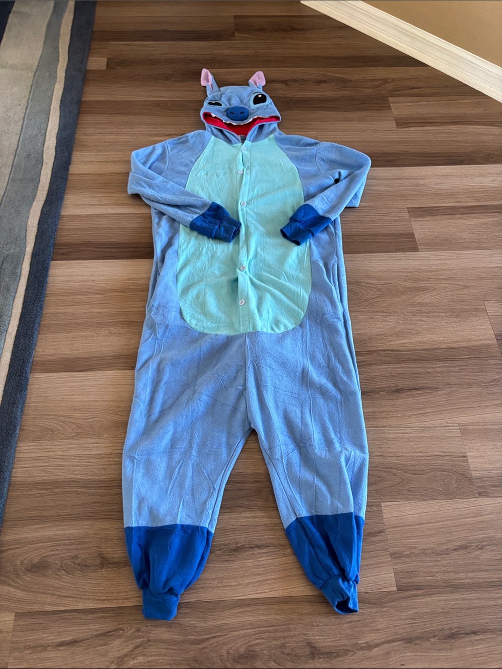 Blue Stitch Onesie Pajama Costume
